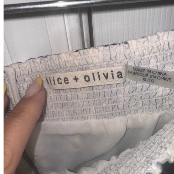 Alice + Olivia Blue Floral Mini Dress - Picture 5 of 8